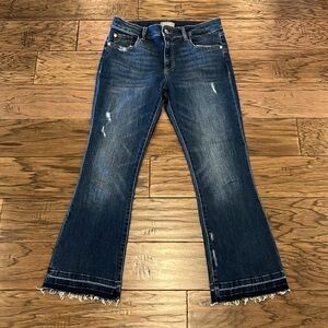 DL1961 Lara Mid Rise Instasculpt Cropped Boot Size 26